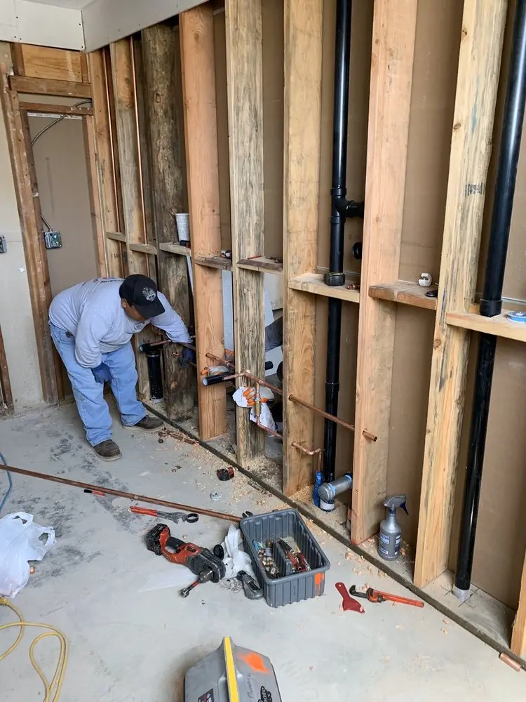 Commercial rough-in plumbing for Water Heater Replacement in Dunfretten Estates